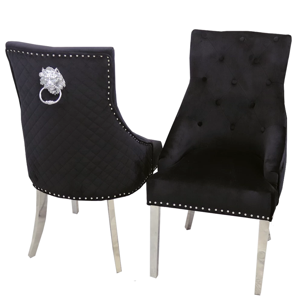 Knocker chairs outlet with chrome legs