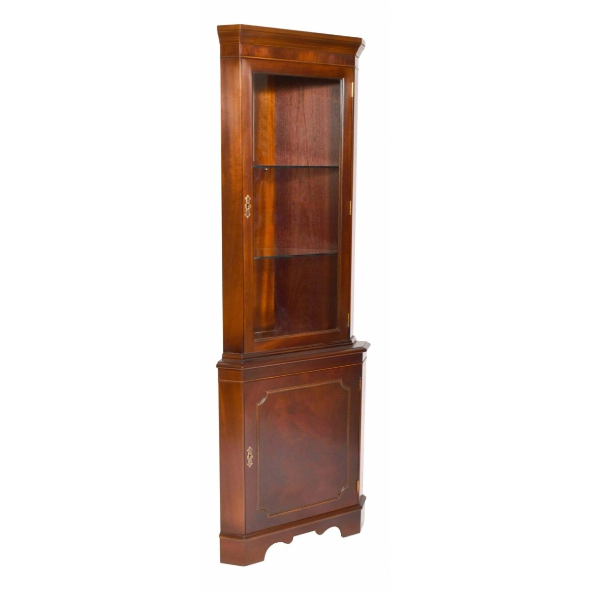 Mahogany corner online china cabinet