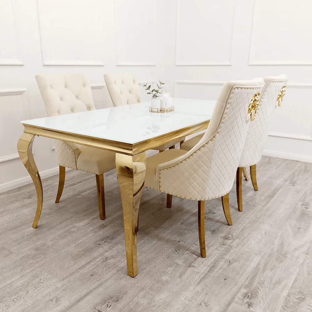 Louis white dining hot sale table