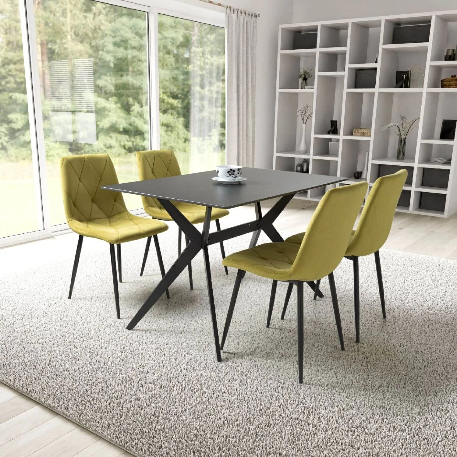 Ceramic dining on sale table 120cm