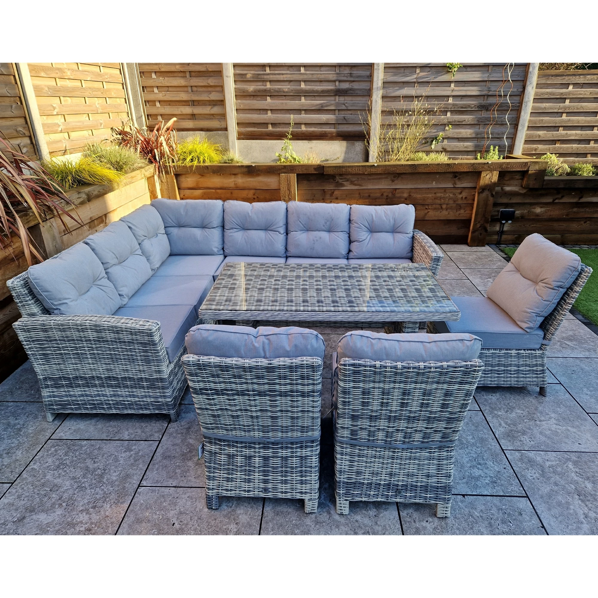 Couch table sales with chairs
