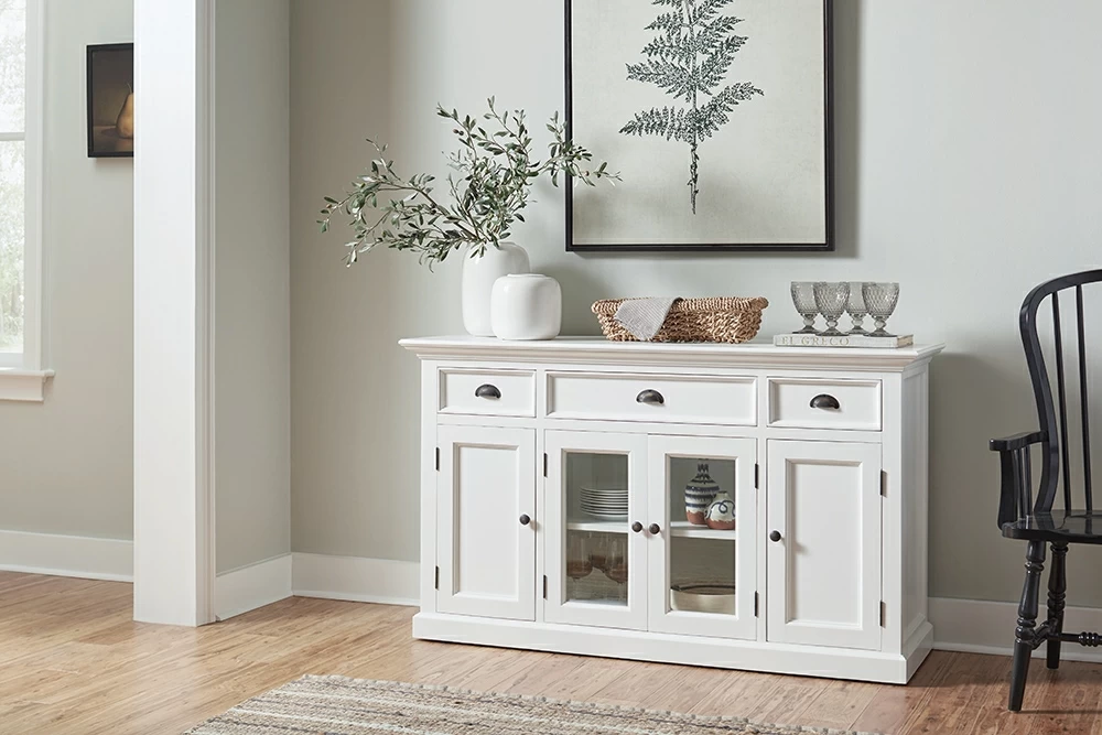 White discount painted buffet