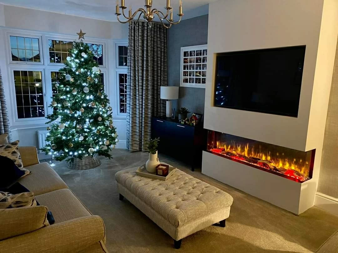 Abigail 60 shop inch media fireplace