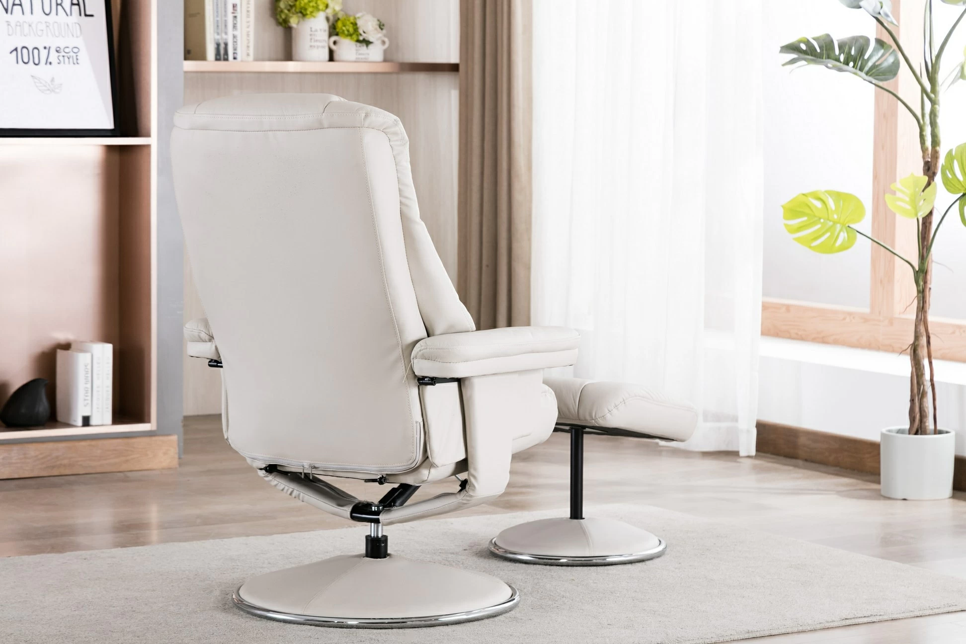 White clearance swivel recliner