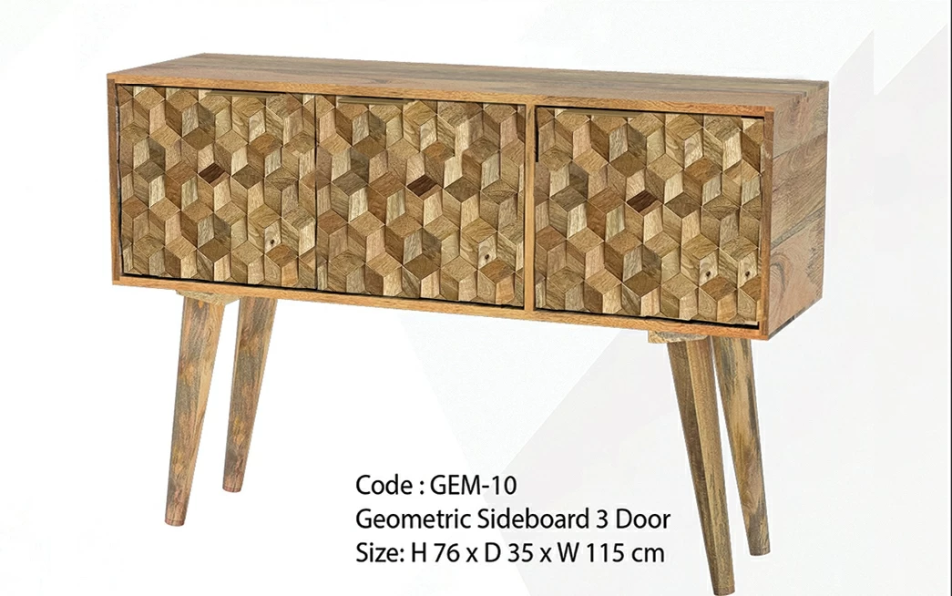 Geometric credenza deals