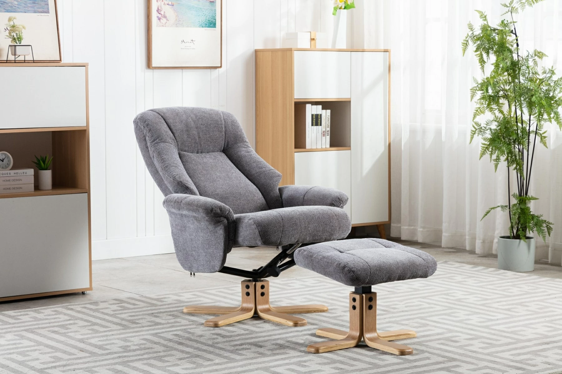 Charcoal online swivel chair