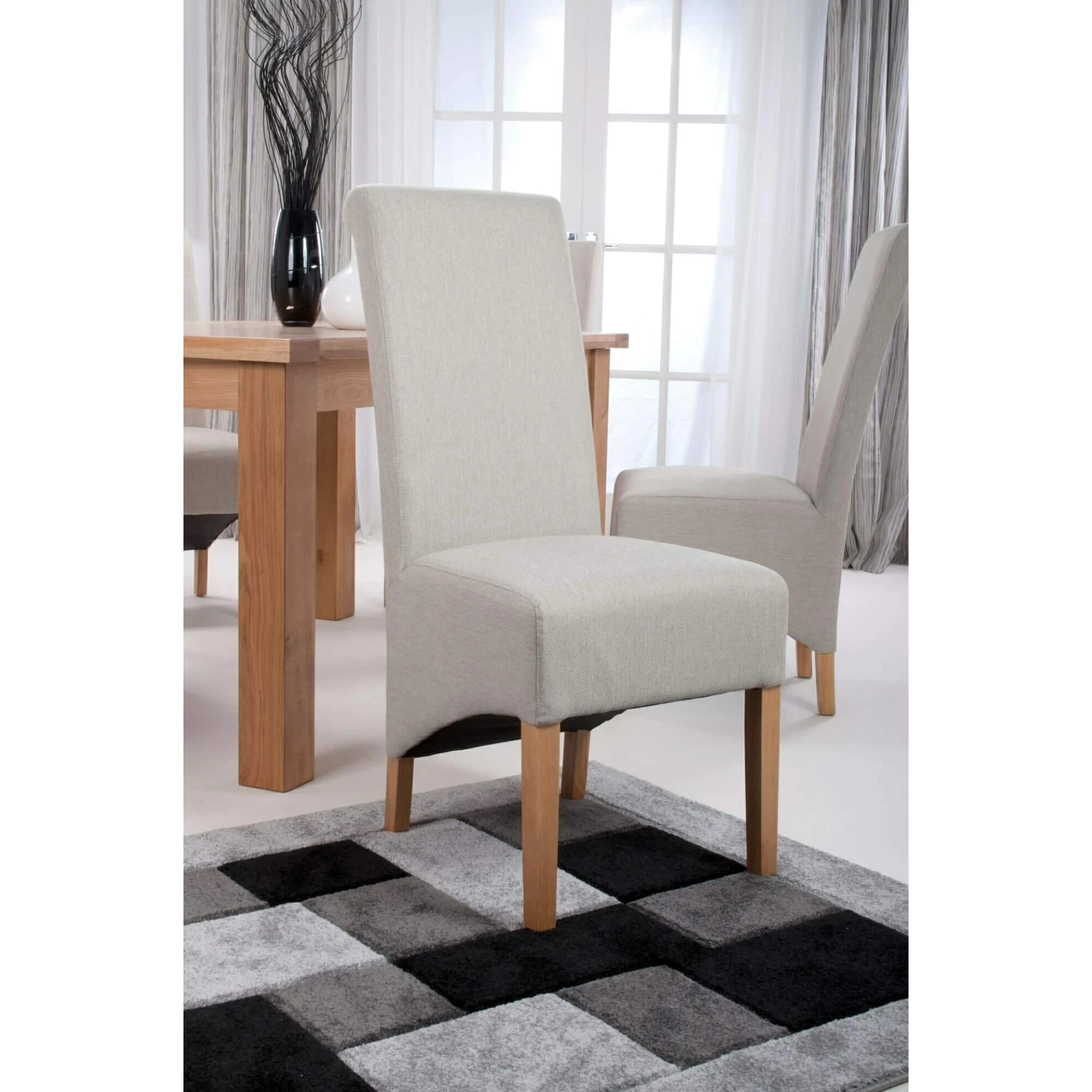 Herringbone dining store chair