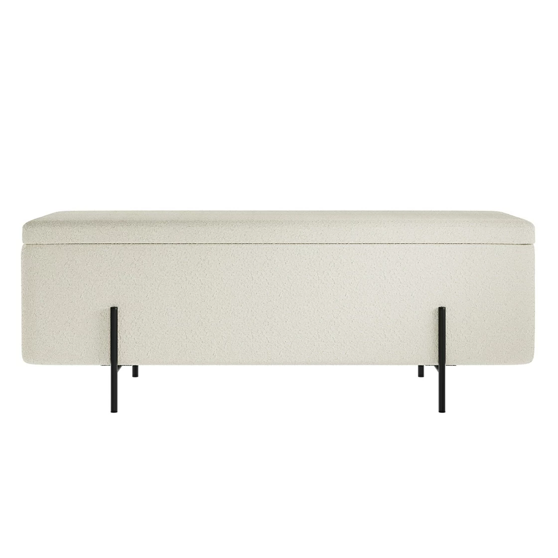Ivory ottoman with new arrivals storage