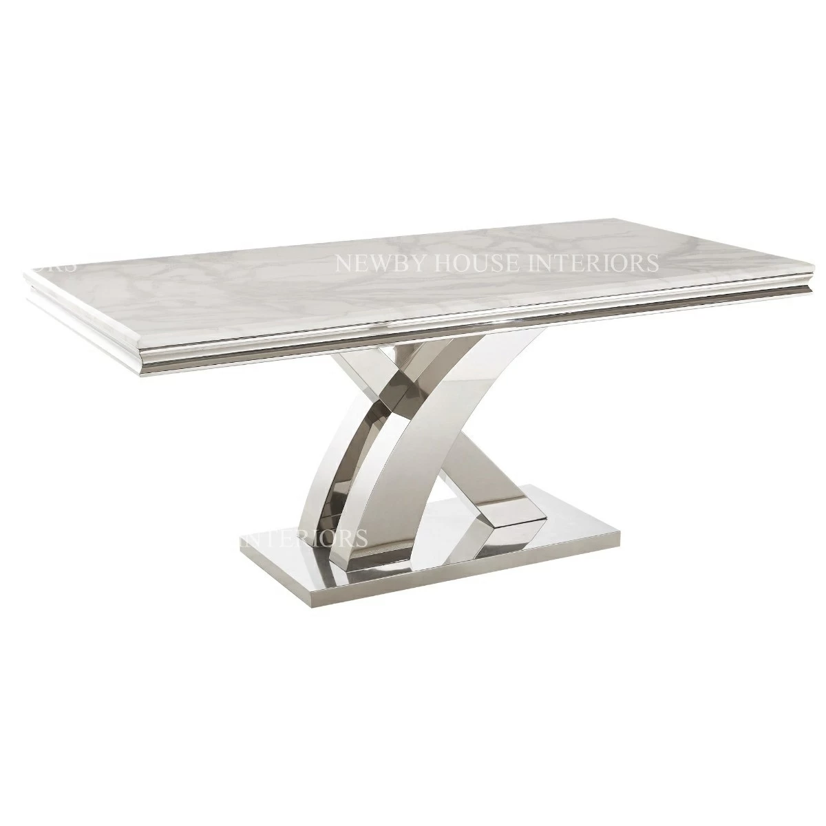 Steel marble hot sale table