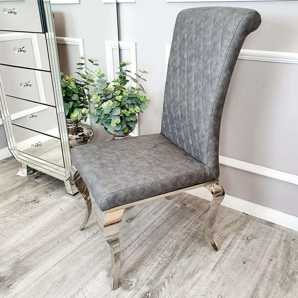 Chair with clearance curved legs