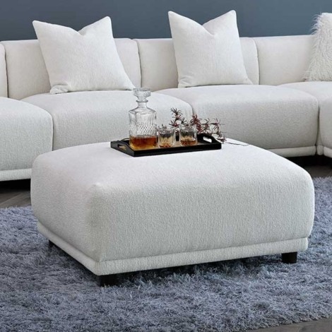 Lottie Polar Boucle Footstool