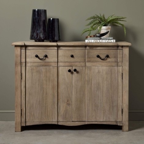 Copgrove Collection - French Style - 1 Drawer and 2 Door Sideboard - Bleached Finish