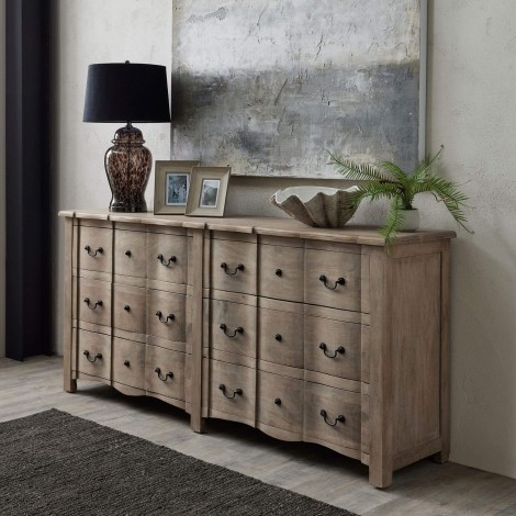 Copgrove Collection - French Style - 6 Drawer Chest - Bleached Finish