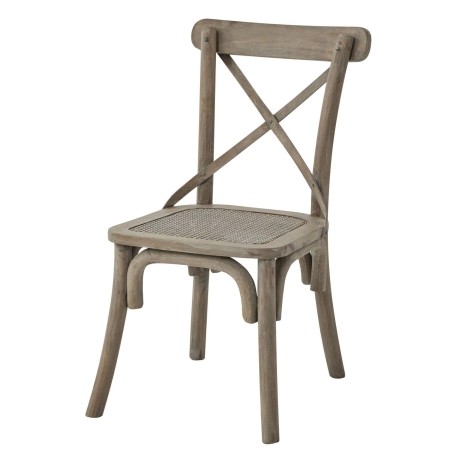 Copgrove Collection - French Style - Cross Back - Dining Chair - Rush Seat - Bleached Finish