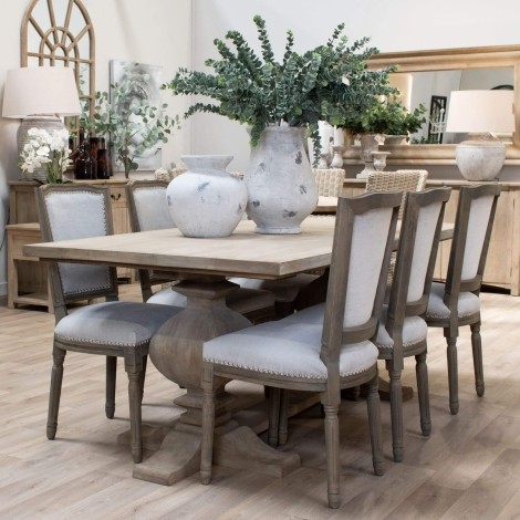 Copgrove Collection - French Style - Rectangular - Large Dining Table - Bleached Finish