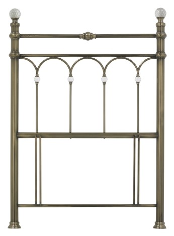 Krystal Antique Brass Headboard Single 90cm