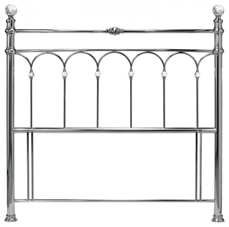 Krystal Antique Nickel Headboard (Double 135cm)