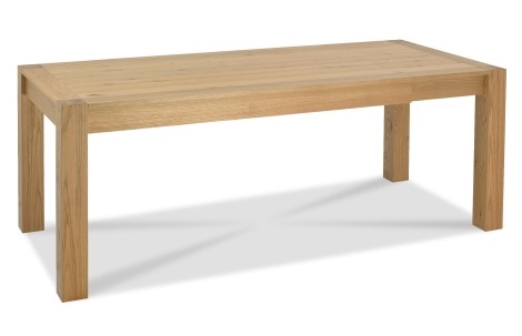 Turin - Light Oak - Rectangular - 6 to 8 Seater - Medium End Extension - Dining Table - Oiled Finish