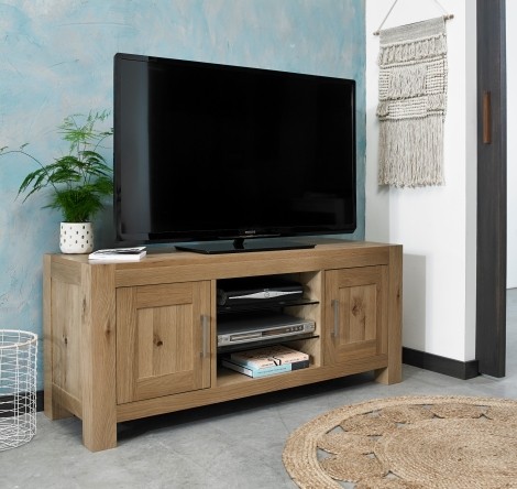 Turin - Light Oak - Entertainment Unit - Oiled Finish