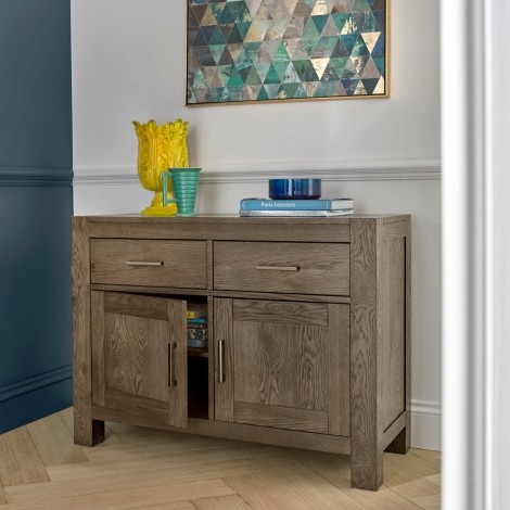 Turin Dark Oak Narrow Sideboard