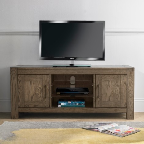 Turin - Dark Oak - Entertainment Unit - Oiled Finish 