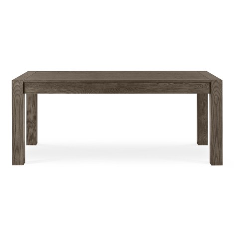 Turin - Dark Oak - Large End Extension Dining Table - Oiled Finish