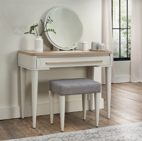 Larsen Soft Grey & Oak Dressing Table Set