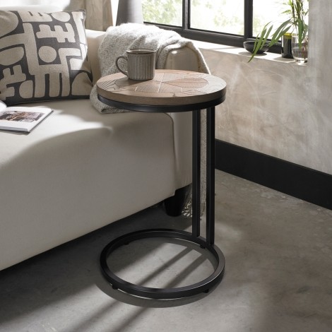 Chevron Weathered Ash Sofa Table