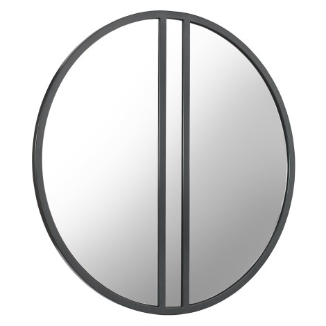 Monroe Silver Grey Circular Wall Mirror