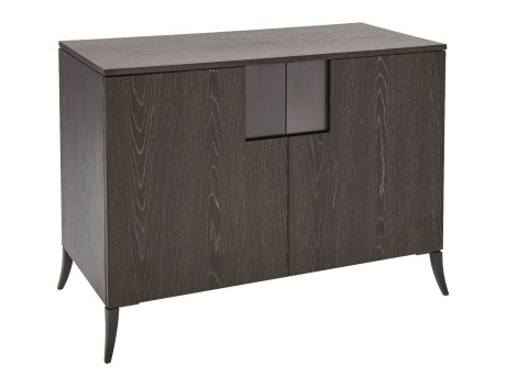 Fitzroy - Charcoal Stained Oak Veneer 2 Door Buffet Sideboard  