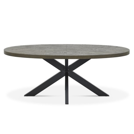 Ellipse Fumed Oak 8 Seater Dining Table