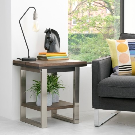 Tivoli Dark Oak Lamp Table