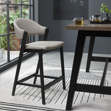 Camden Grey Bonded Leather Bar Stool