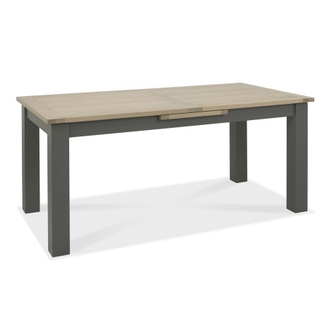 Oakham - Dark Grey & Scandi Oak - 6 to 8 Seater Extending Dining Table