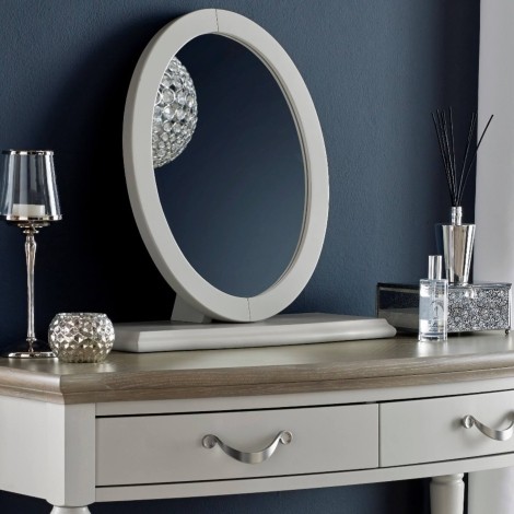 Montreux Soft Grey - Vanity / Dressing Table Mirror - Painted Finish