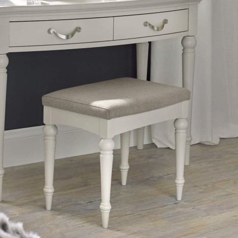 Montreux Soft Grey - Dressing Table Stool - Turned Legs