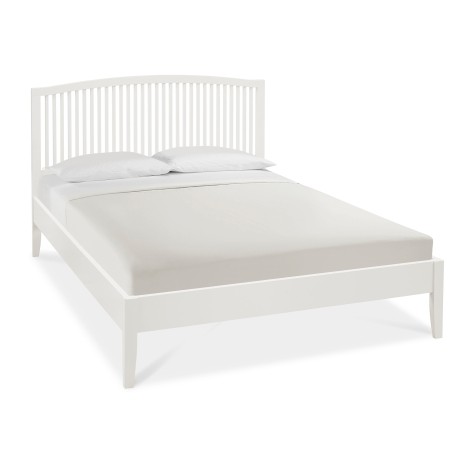 Ashby - White - 122cm 4' Small Double Slatted Bedstead - Painted Finish