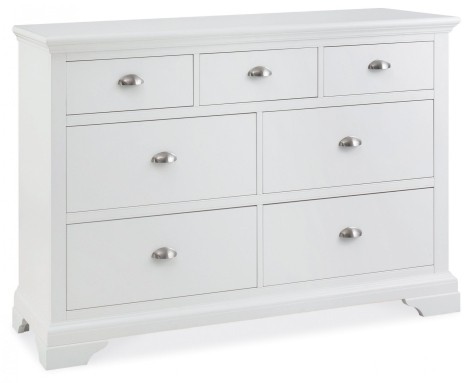 Hampstead White - 3+4 Drawer Chest - Painted Finish