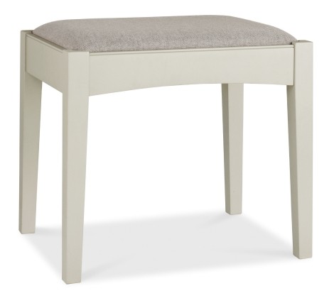Hampstead Soft Grey Stool - Pebble Grey Fabric