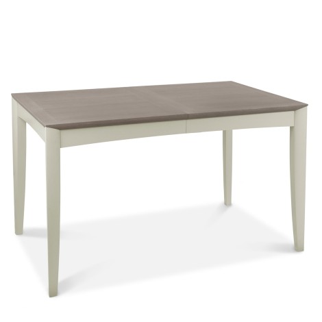 Bergen - Grey Washed Oak Top - 4 to 6 Extension  Rectangular Dining Table - Soft Grey Pigment Frame