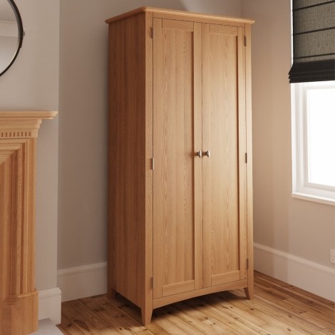 Goa Light Oak - 2 Door Full Hanging Wardrobe