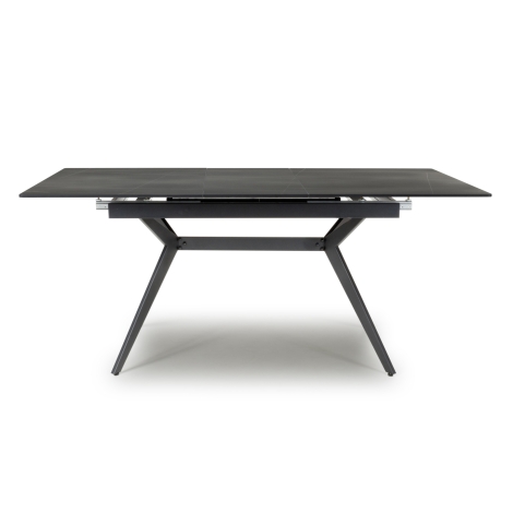 Sintered Stone - 140cm-180m - Black - Stone Extending Dining Table