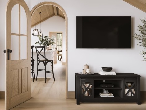 Clover Black / Glass Media Unit