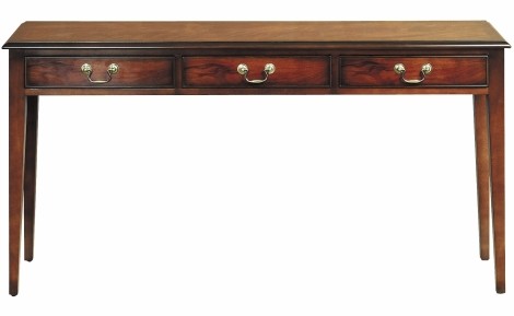 Antique Reproduction - 3 Drawer Long Console / Sofa Table