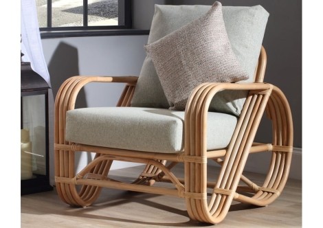 Desser - Pretzel - Natural - Cane Armchair