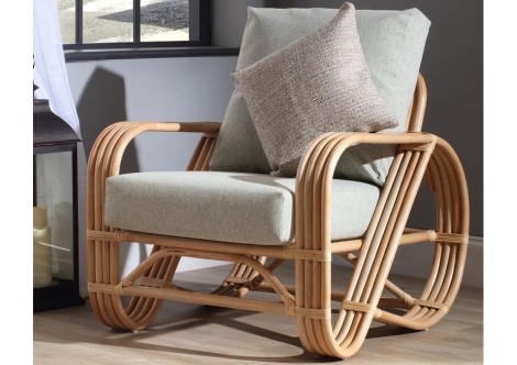 Desser - Pretzel - Natural - Cane Armchair