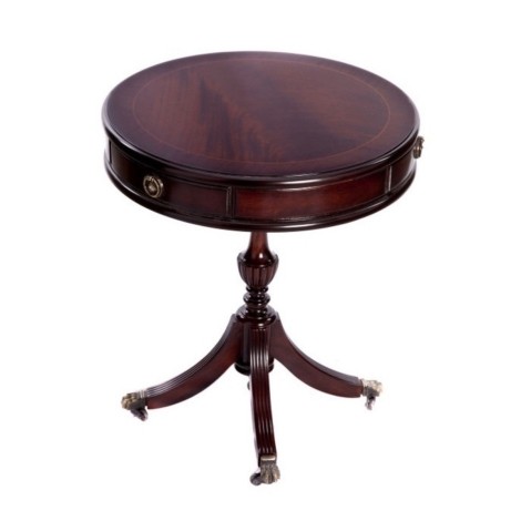 Ashmore - Antique Reproduction - 40cm - Drum Table With Drawers