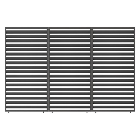 Solis Pergola Louvre Panel 3 Pcs - Grey
