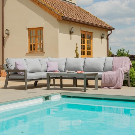 New York Corner Sofa Set / Dove Grey