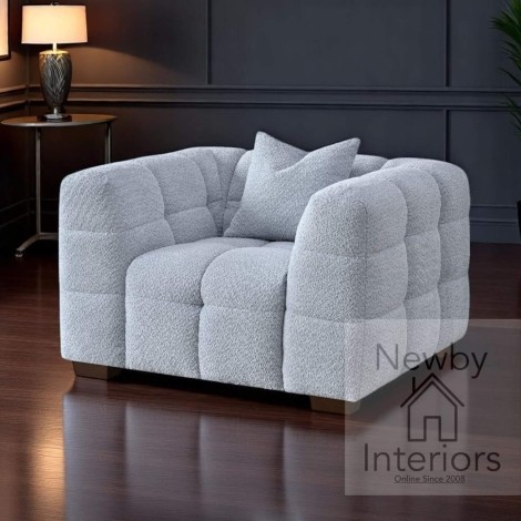 Tribeca Armchair Pearl Boucle Fabric